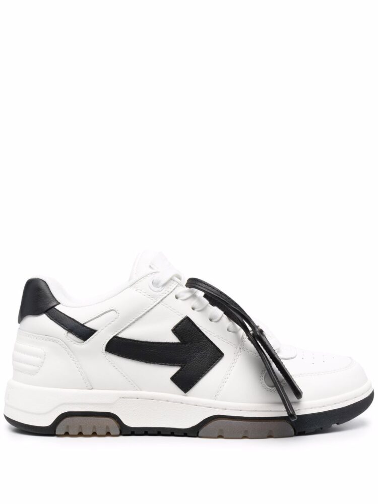OFF-WHITE Out Of Office OOO 30 MM Low Tops Black White Blue
