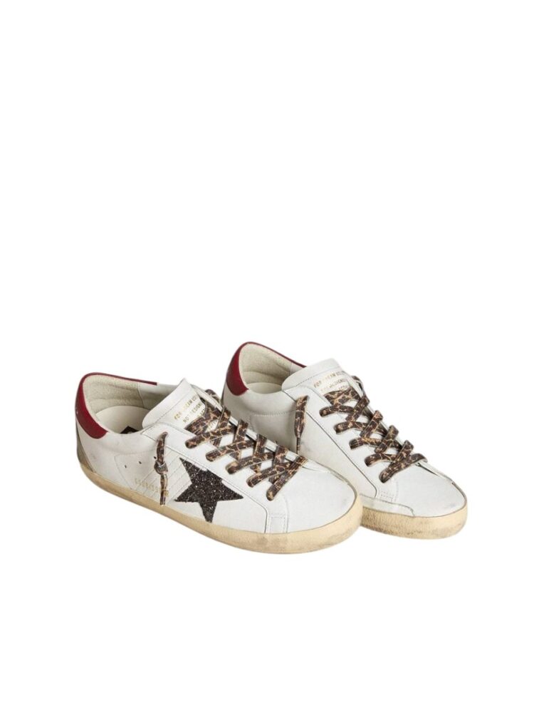 Golden Goose Super-Star in nappa with glitter star and red nappa heel tab - Image 2