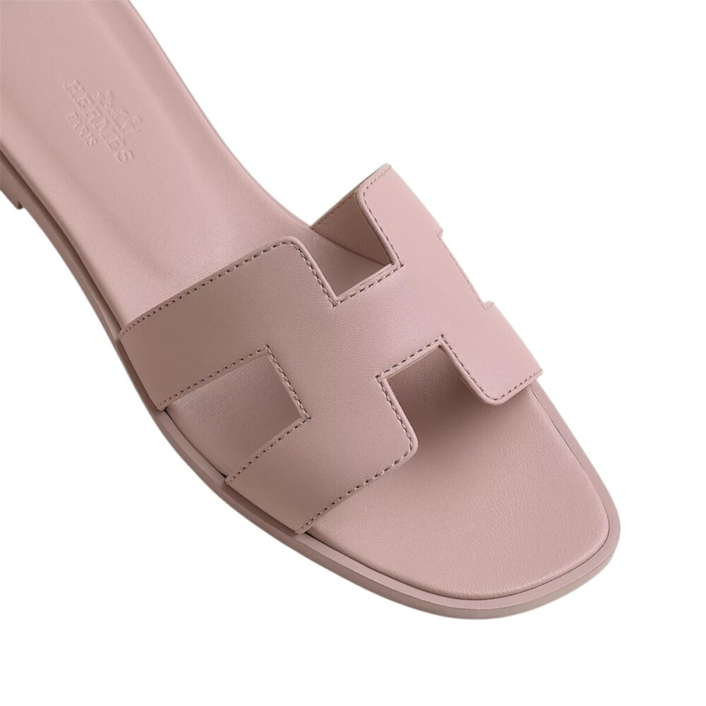 Hermes Oran sandal Rose Cancan - Image 4
