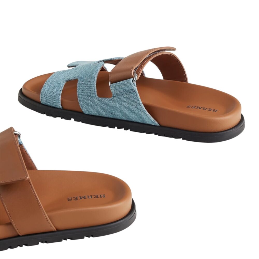 Hermes Chypre Sandal Bleu Clair / Naturel - Image 5