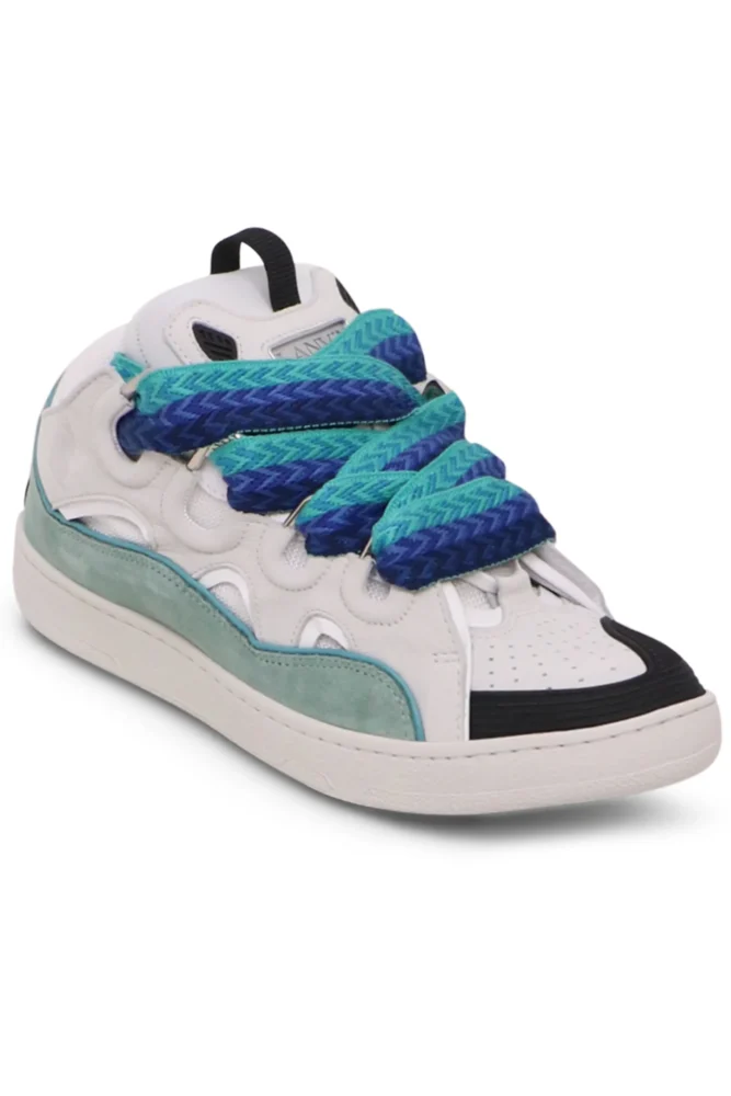 Lanvin Curb Sneaker White Blue - Image 2