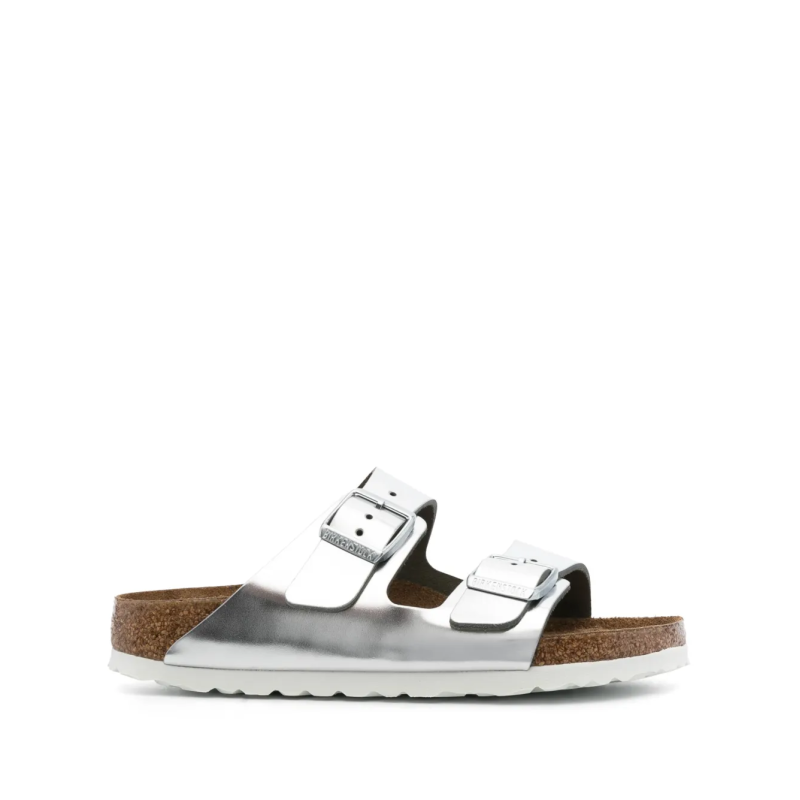 Birkenstock Arizona Birko-Flor - Electric Metallic Silver