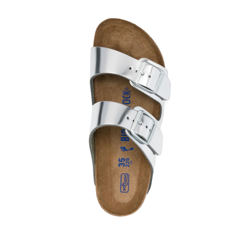 Birkenstock Arizona Birko-Flor - Electric Metallic Silver - Image 4
