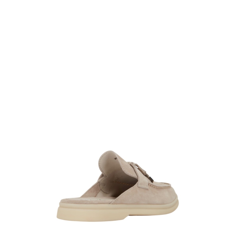 Loro Piana Charms Walk Babouche Loafer Suede Mule - Image 3