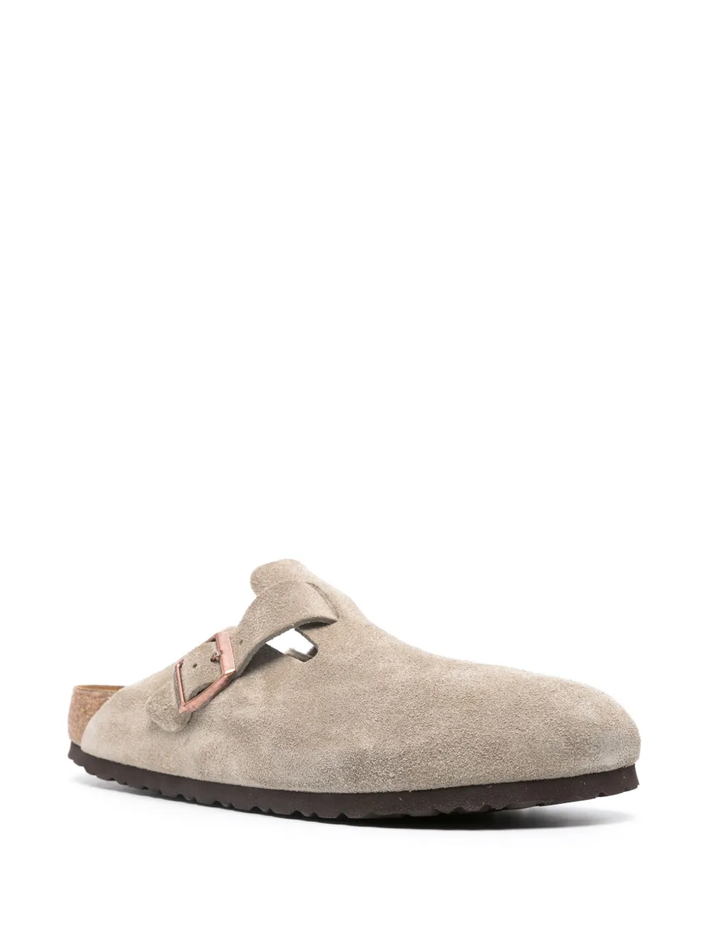 Birkenstock Boston Soft Footbed Suede Taupe (Narrow Fit) - Image 2