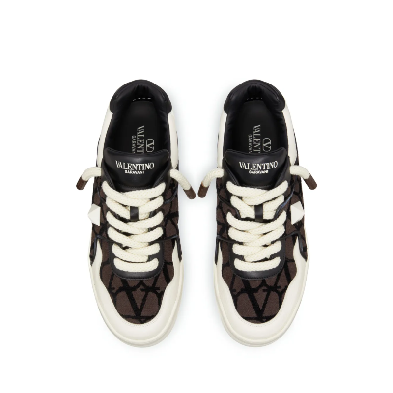 Valentino Garavani One Stud XL leather sneakers - Image 3