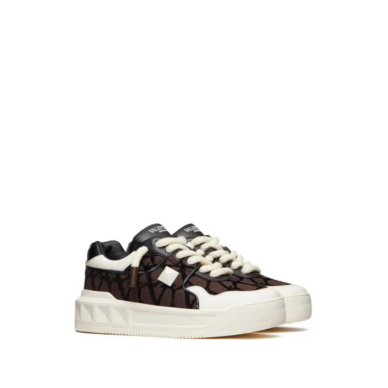 Valentino Garavani One Stud XL leather sneakers - Image 2
