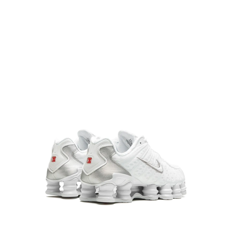 Nike Shox TL White Metallic Silver Max Orange - Image 3