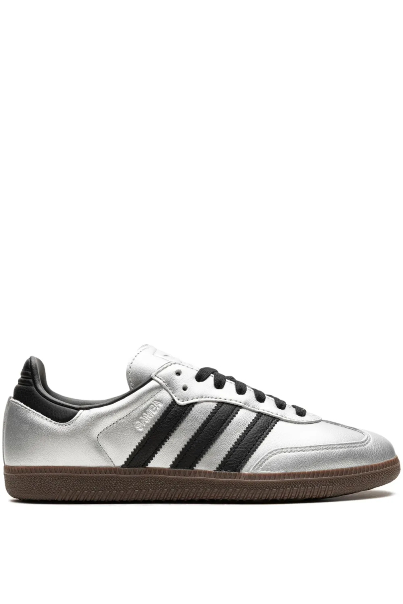 Adidas Samba OG Silver Metallic Black Gum