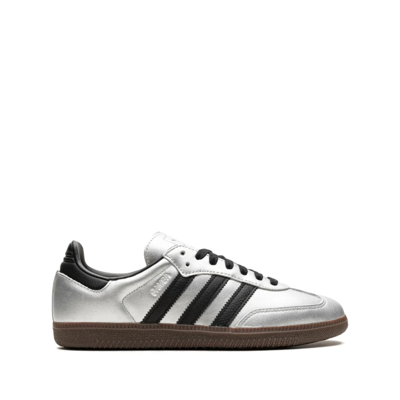 Adidas Samba OG Silver Metallic Black Gum