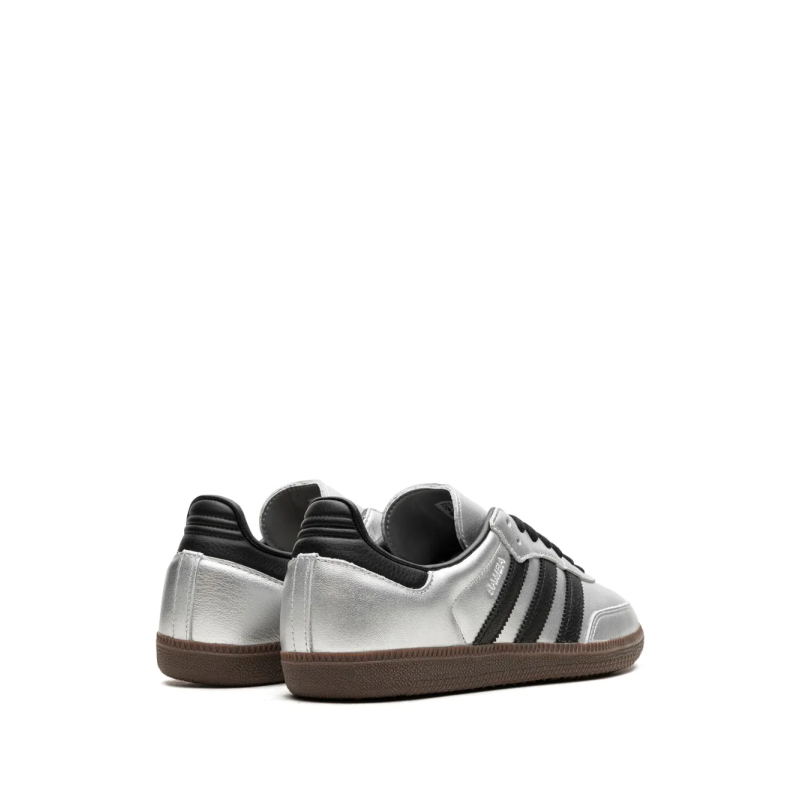Adidas Samba OG Silver Metallic Black Gum - Image 3