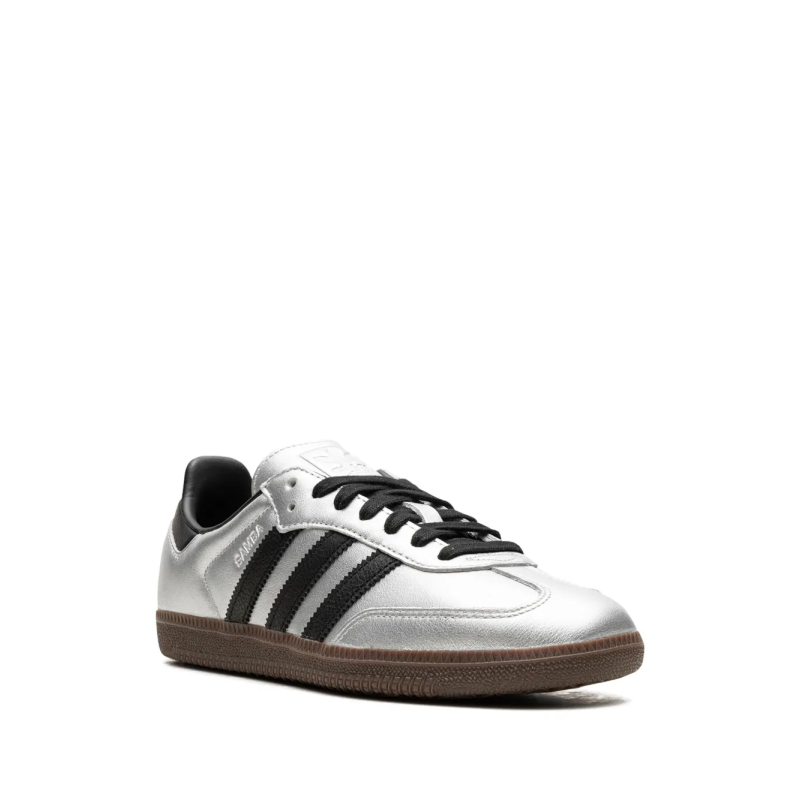 Adidas Samba OG Silver Metallic Black Gum - Image 2