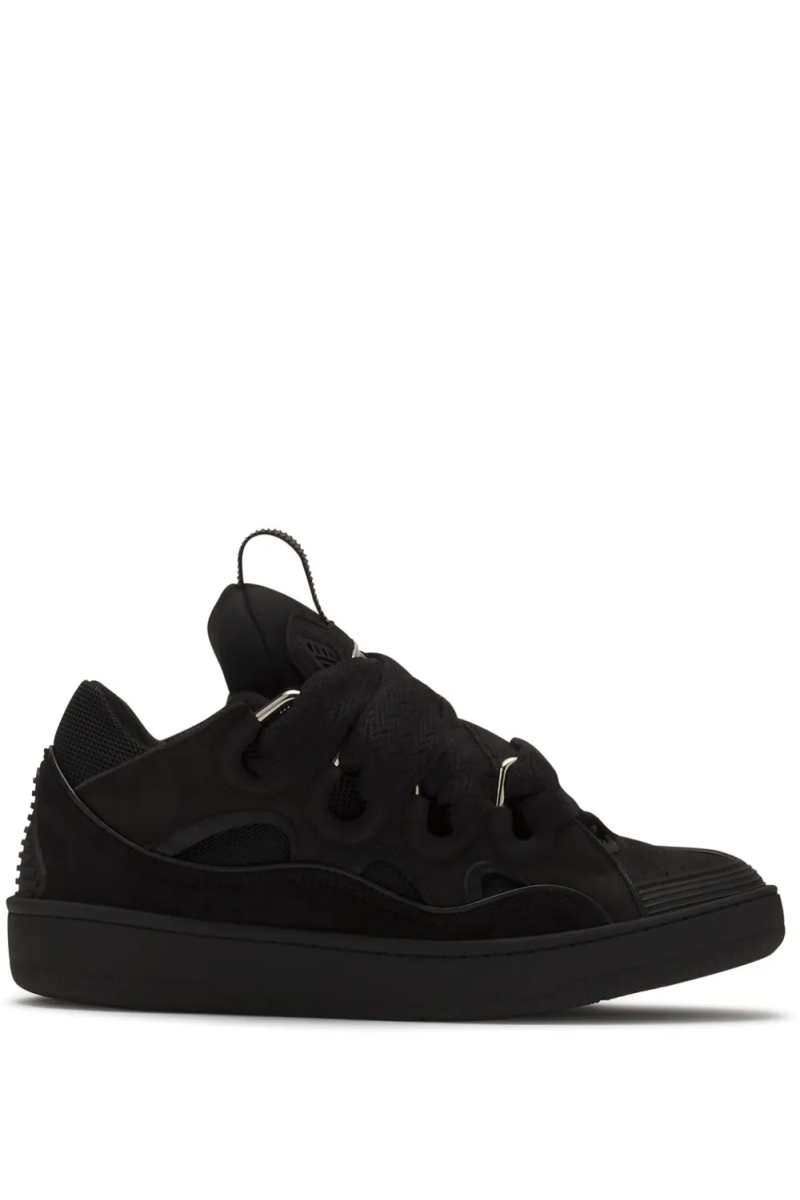 Lanvin Leather Curb Triple Black