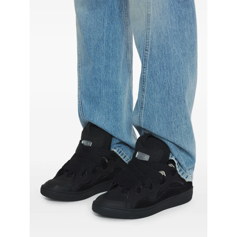 Lanvin Leather Curb Triple Black - Image 6