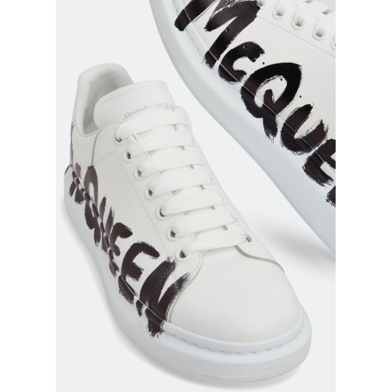 Alexander McQueen Oversized Graffiti White Black - Image 5