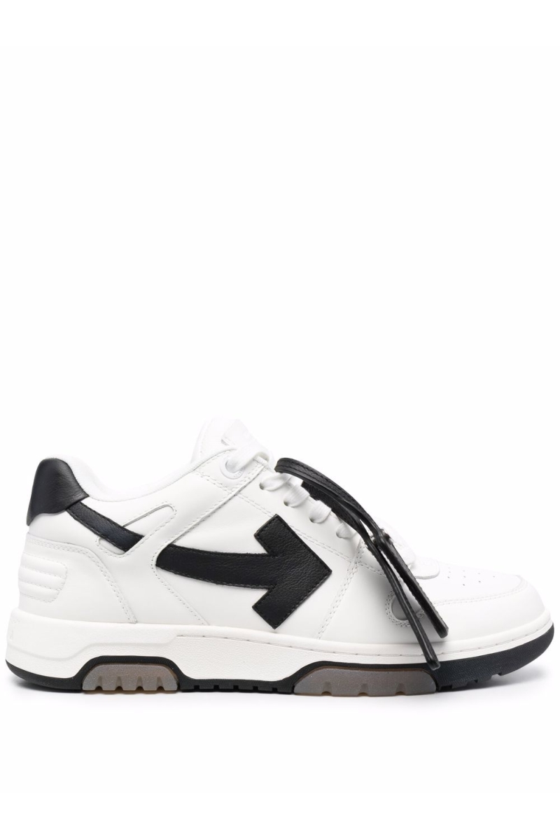 OFF-WHITE Out Of Office OOO 30 MM Low Tops Black White Blue