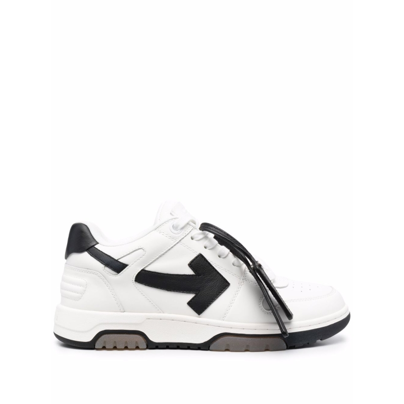 OFF-WHITE Out Of Office OOO 30 MM Low Tops Black White Blue
