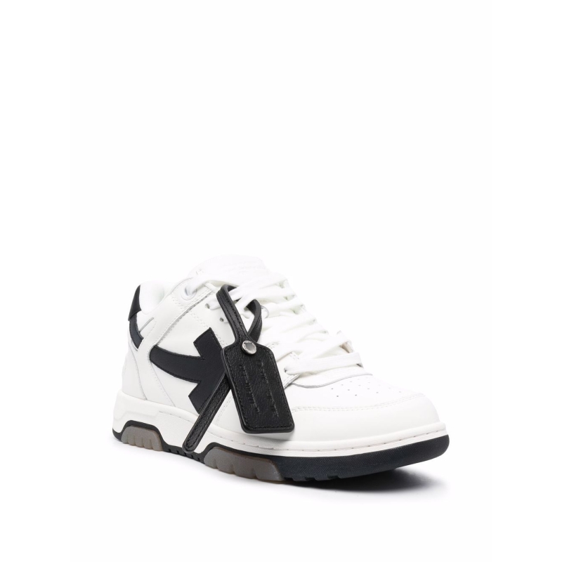 OFF-WHITE Out Of Office OOO 30 MM Low Tops Black White Blue - Image 2