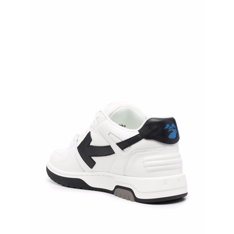 OFF-WHITE Out Of Office OOO 30 MM Low Tops Black White Blue - Image 3