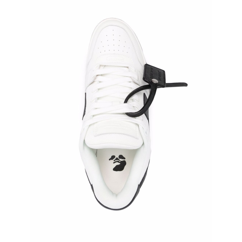 OFF-WHITE Out Of Office OOO 30 MM Low Tops Black White Blue - Image 4