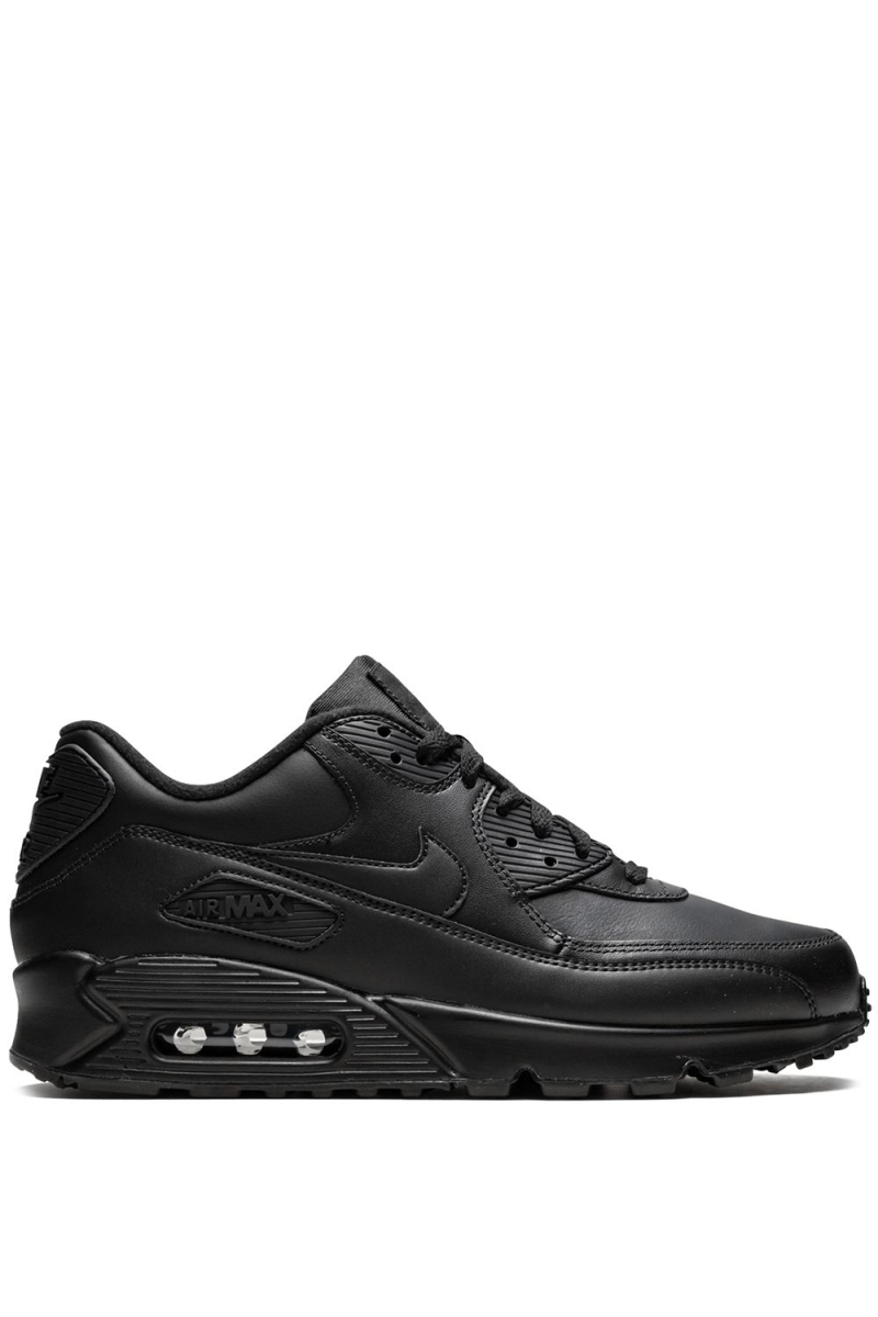 Nike Air Max 90 Leather Triple Black (GS)