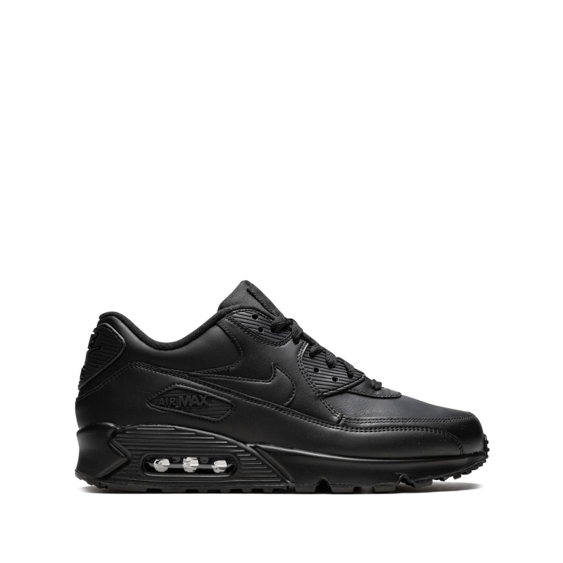Nike Air Max 90 Leather Triple Black (GS)