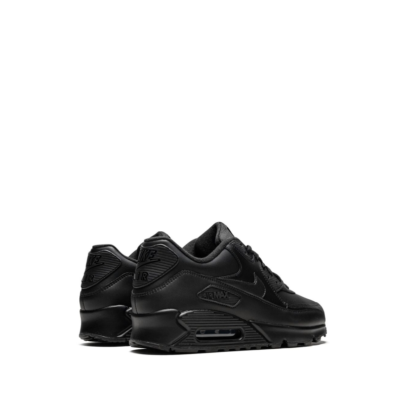 Nike Air Max 90 Leather Triple Black (GS) - Image 3