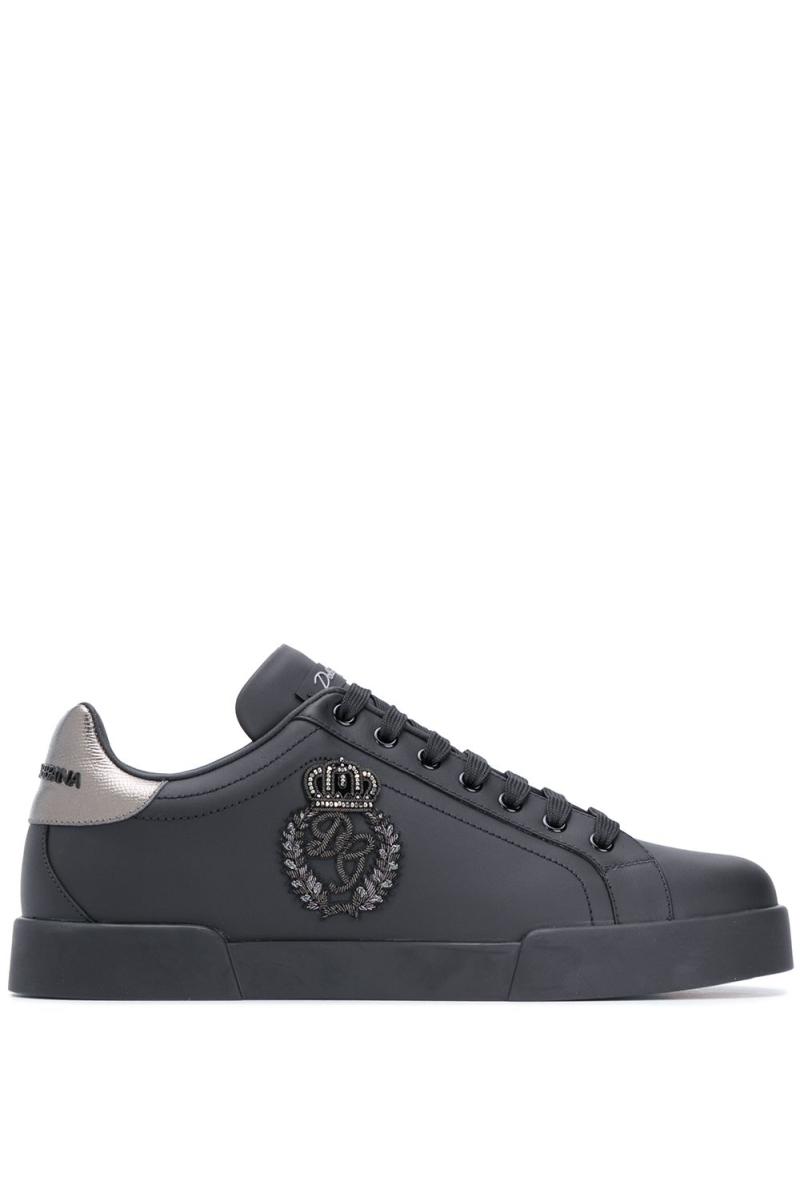 Dolce & Gabbana Portofino Crown Patch Black