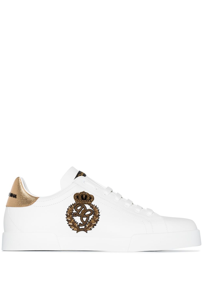 Dolce & Gabbana Portofino Crown Patch White Gold