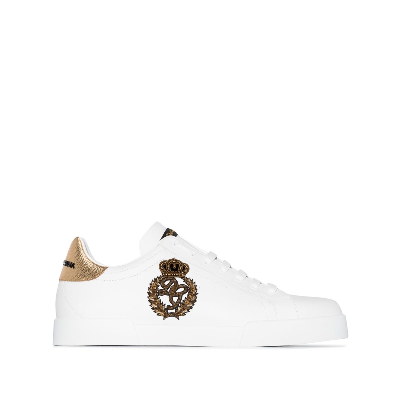 Dolce & Gabbana Portofino Crown Patch White Gold