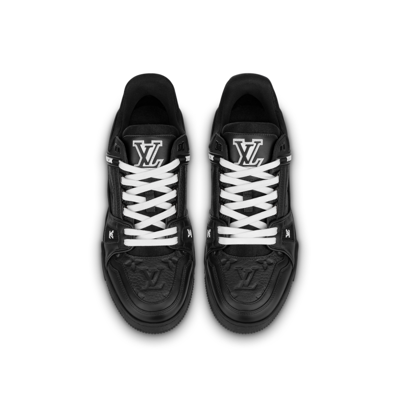 Louis Vuitton LV Trainer Black Embossed Monogram - Image 3