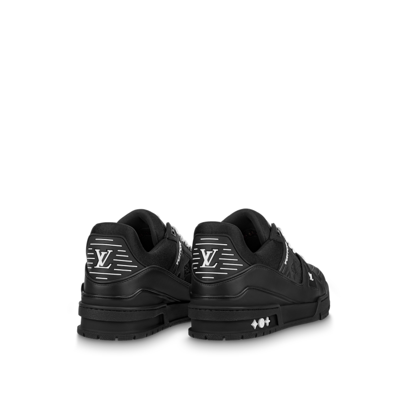 Louis Vuitton LV Trainer Black Embossed Monogram - Image 4