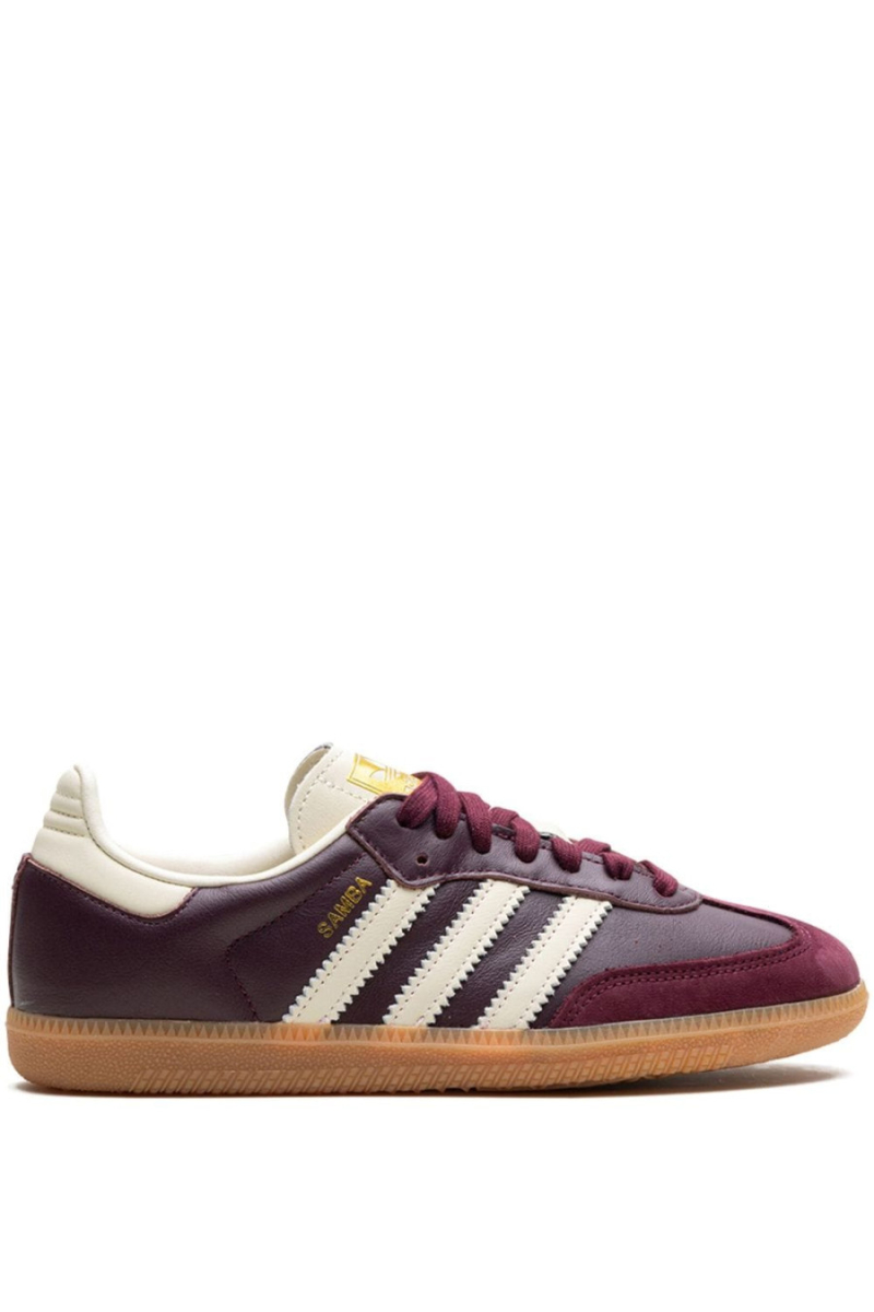 Adidas Samba OG Maroon Gold Metallic