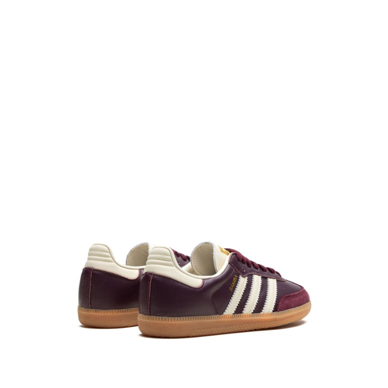 Adidas Samba OG Maroon Gold Metallic - Image 3