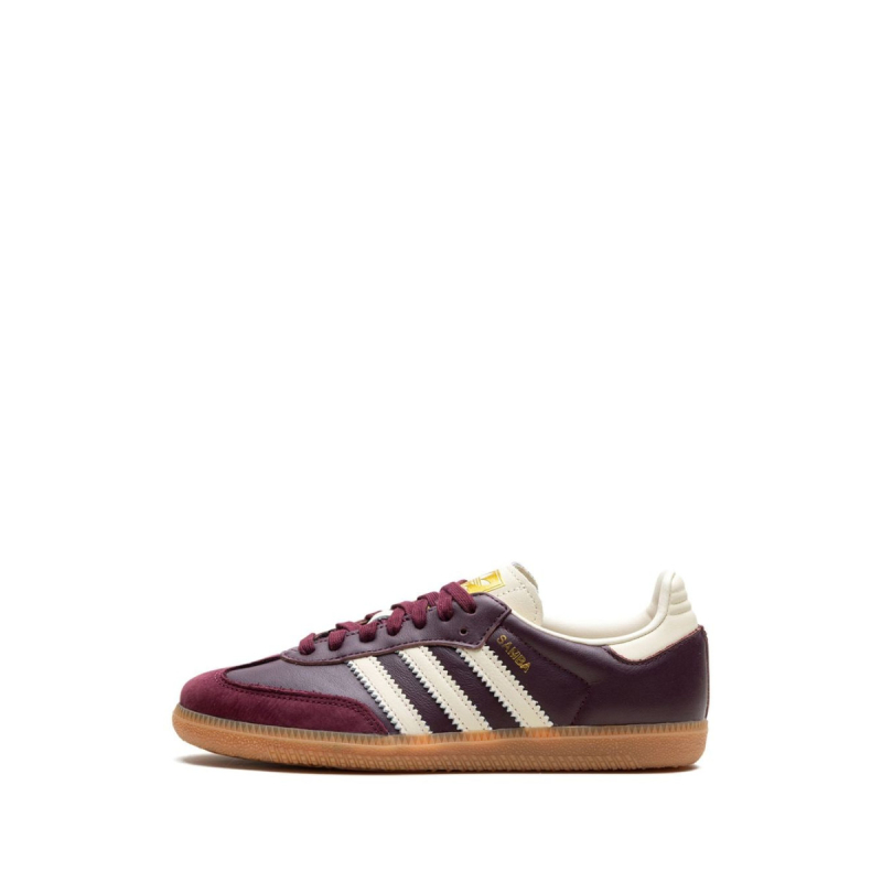 Adidas Samba OG Maroon Gold Metallic - Image 4