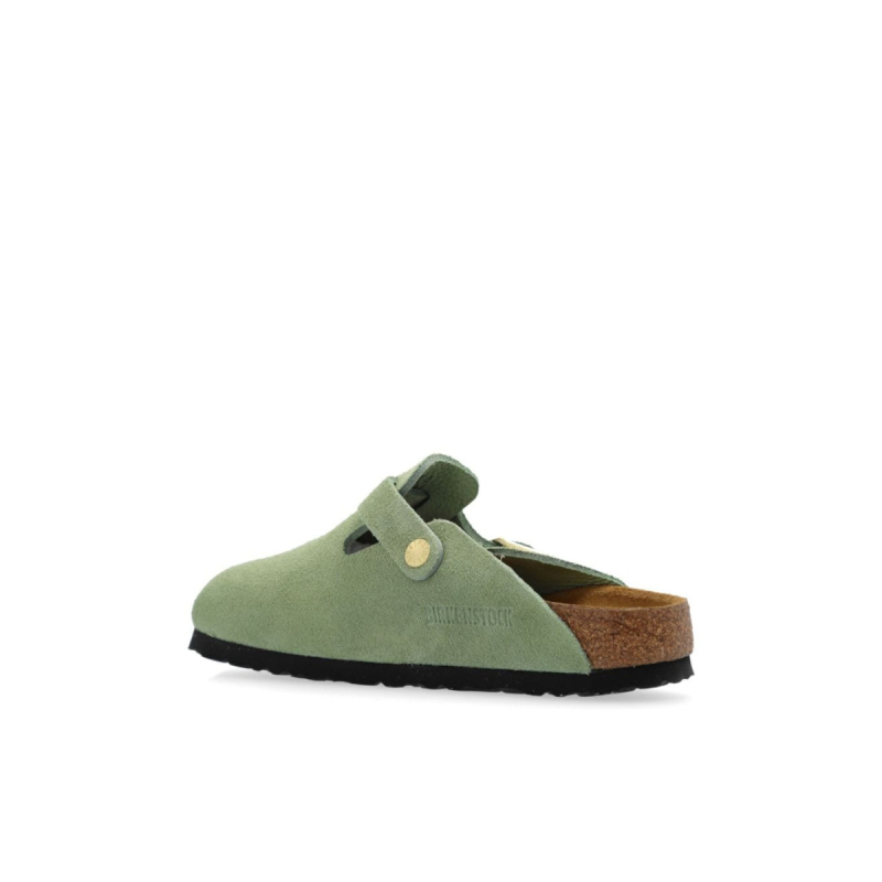 Birkenstock Boston Soft Footbed Suede Faded Khaki - Image 3