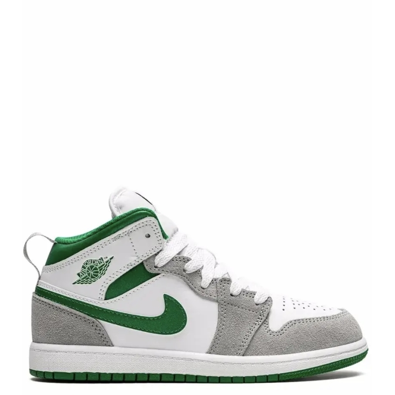 Air Jordan 1 Mid SE "Grey Green “ Kids