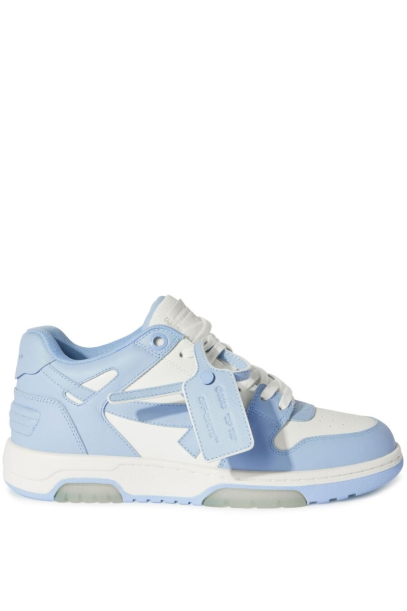 Off-White Out Of Office Calf Leather White Baby Blue