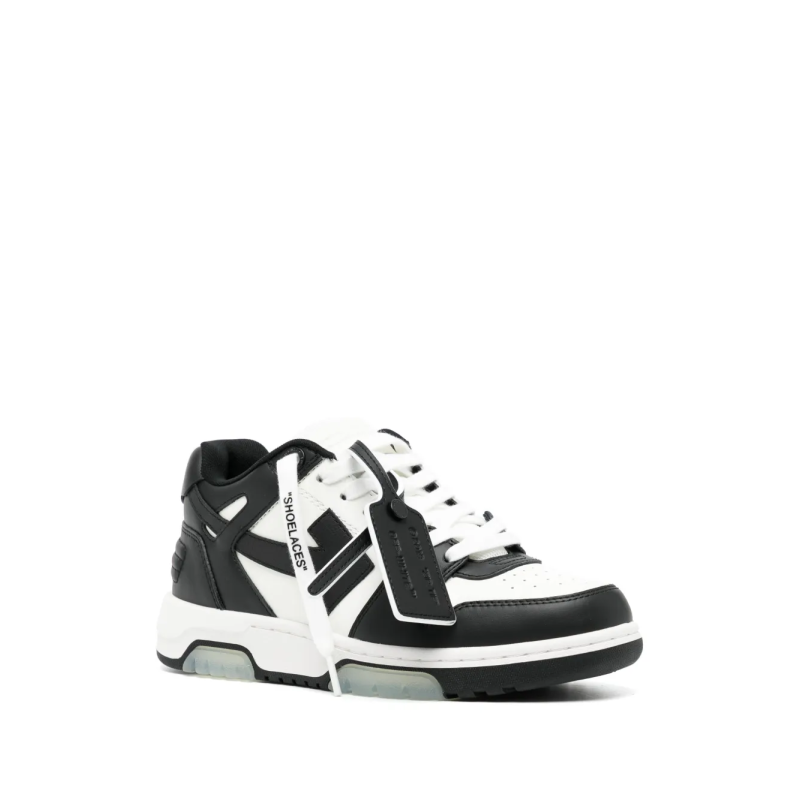 OFF-WHITE Out Of Office OOO Low Tops White Black White - Image 2