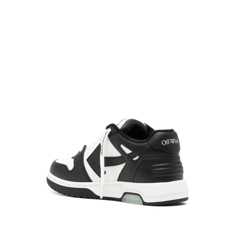 OFF-WHITE Out Of Office OOO Low Tops White Black White - Image 3