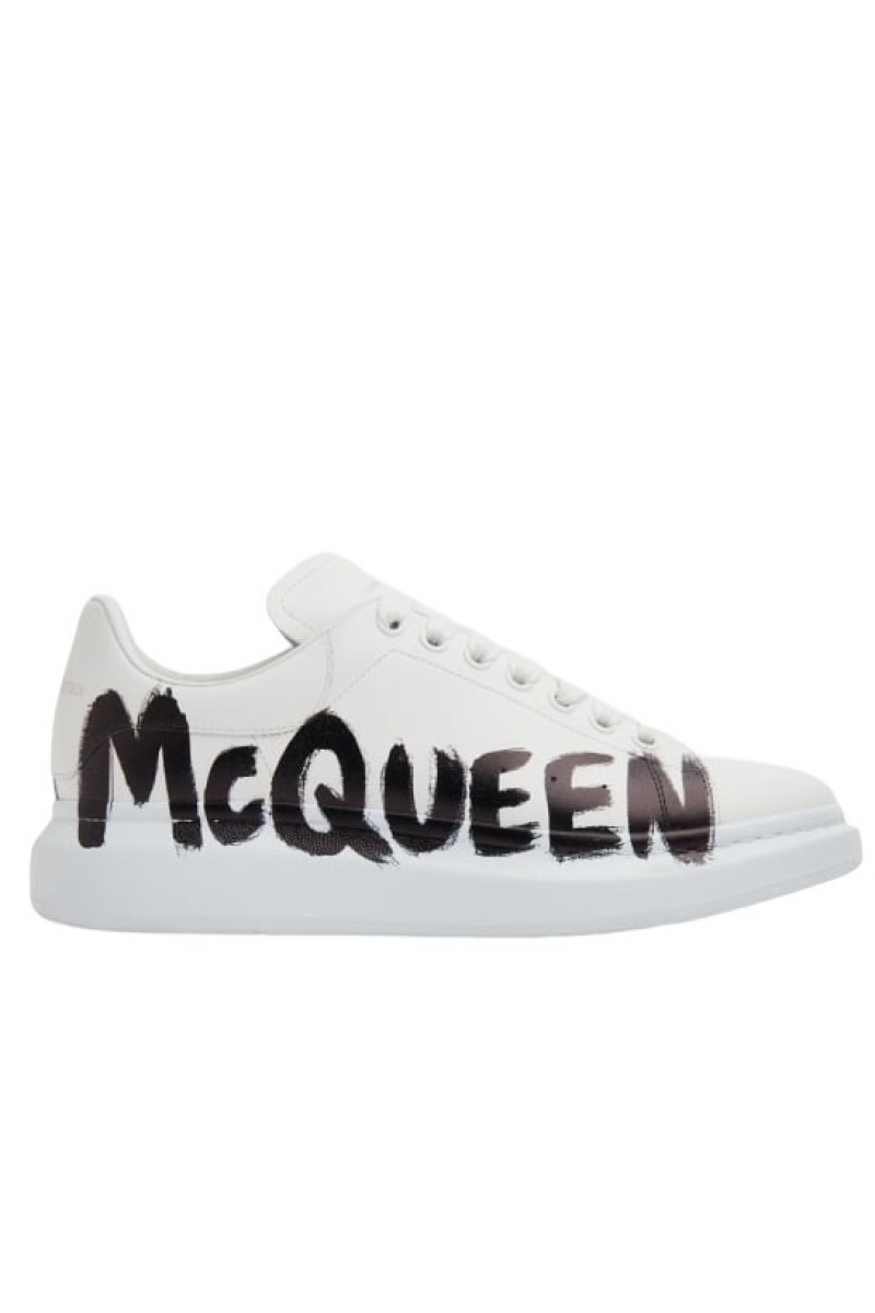 Alexander McQueen Oversized Graffiti White Black