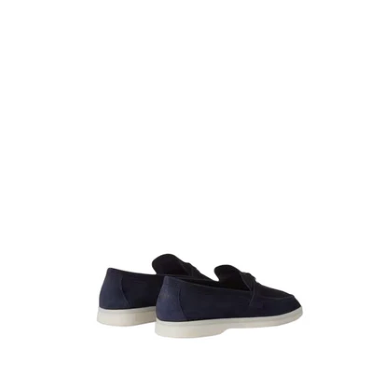 Loro Piana Summer Charms Walk Loafer Suede Ocean Heart - Image 3