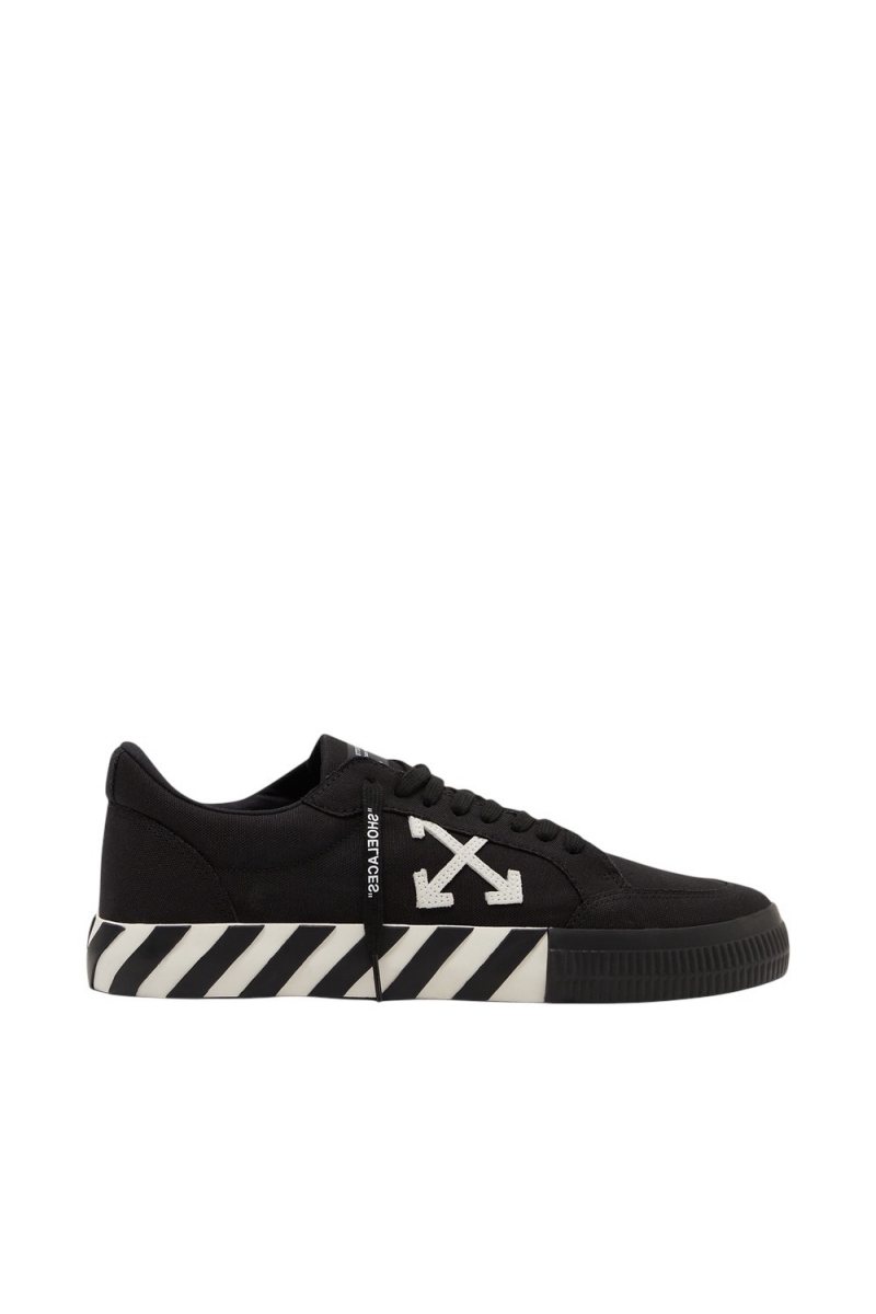 OFF-WHITE Vulcanized Low Canvas Black White