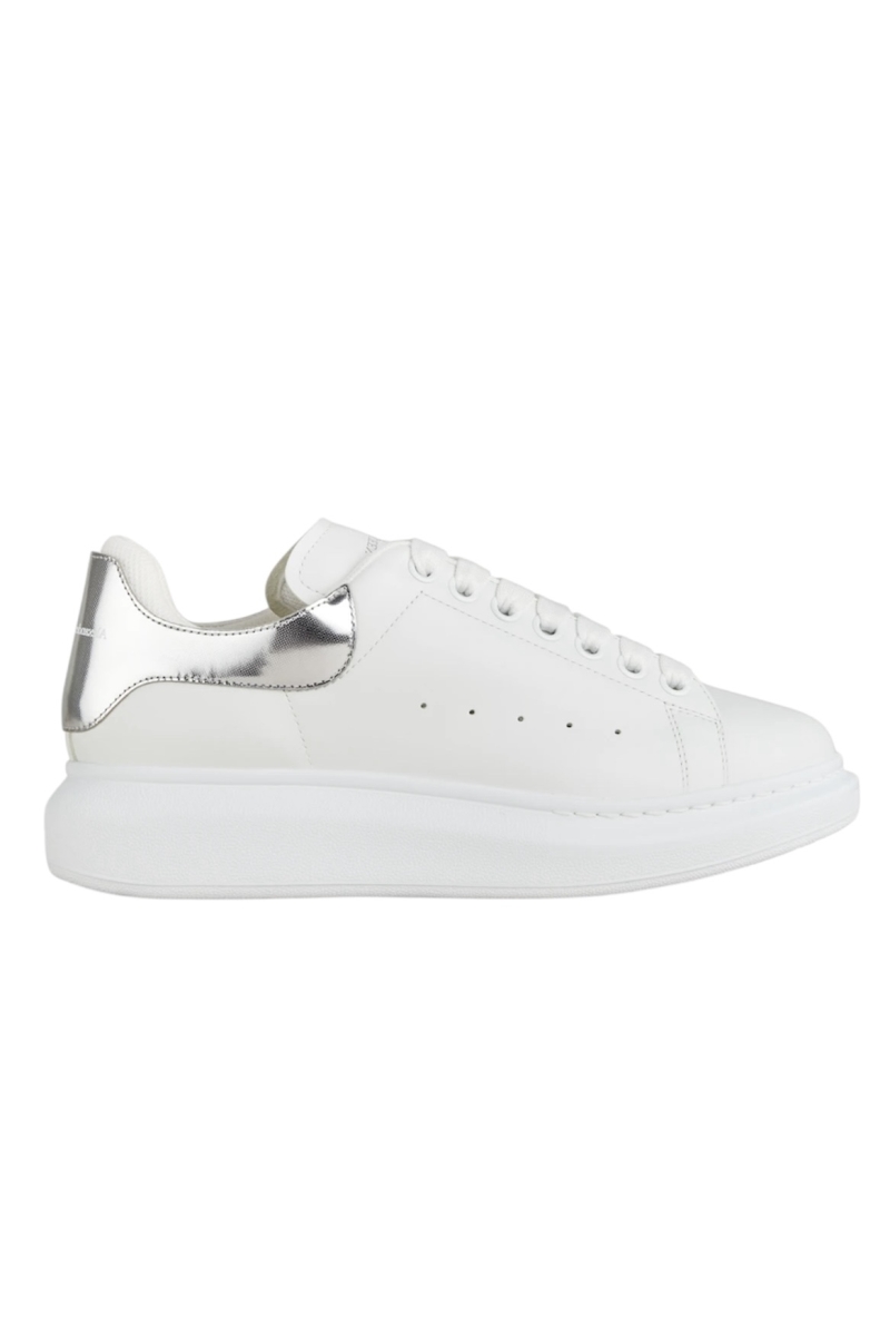 Alexander McQueen Sneakers Women Leather White/Pearl Grey