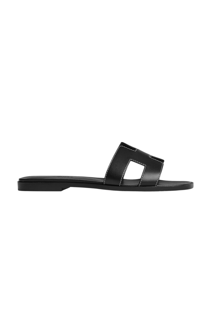 Hermes Oran sandal Noir