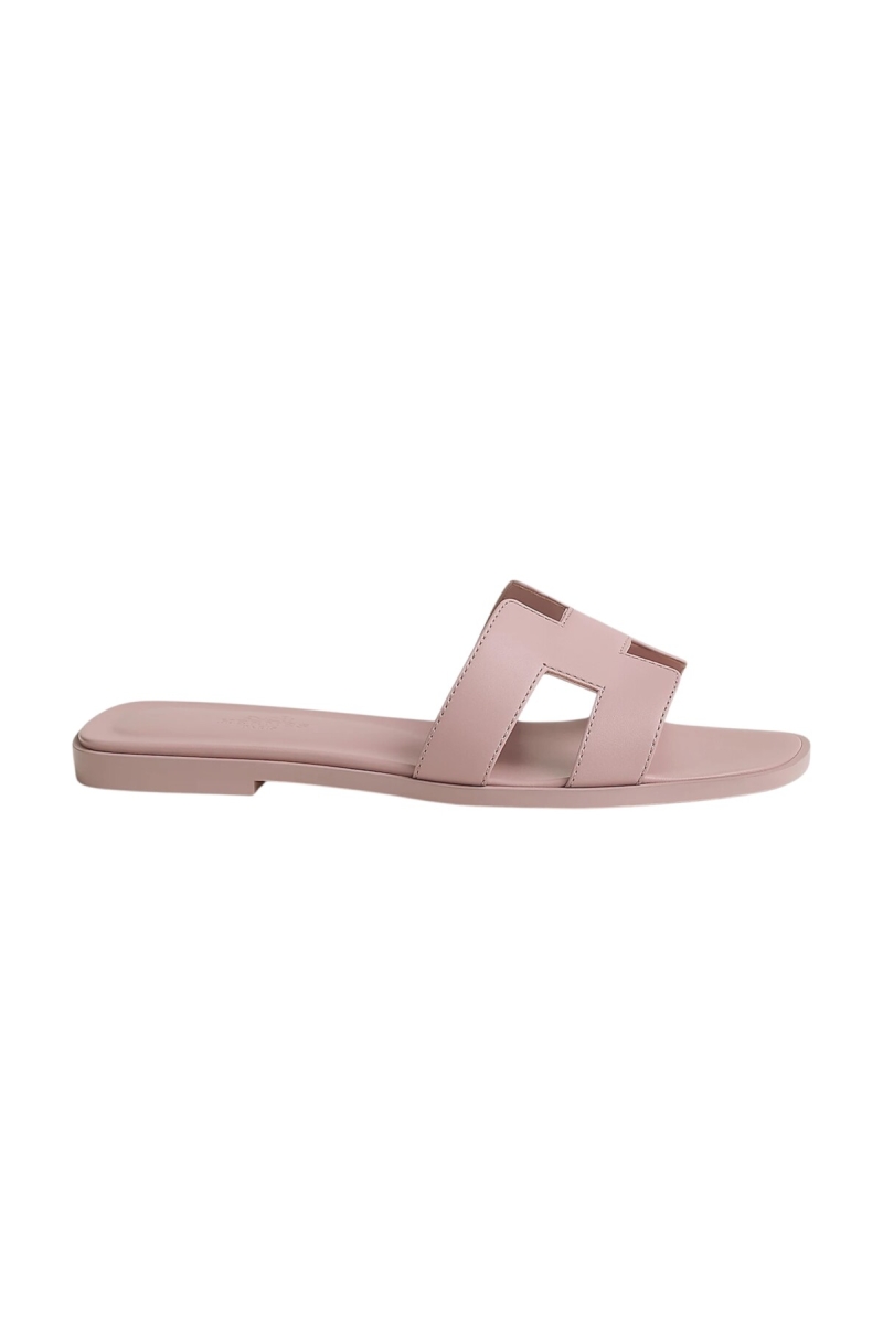 Hermes Oran sandal Rose Cancan