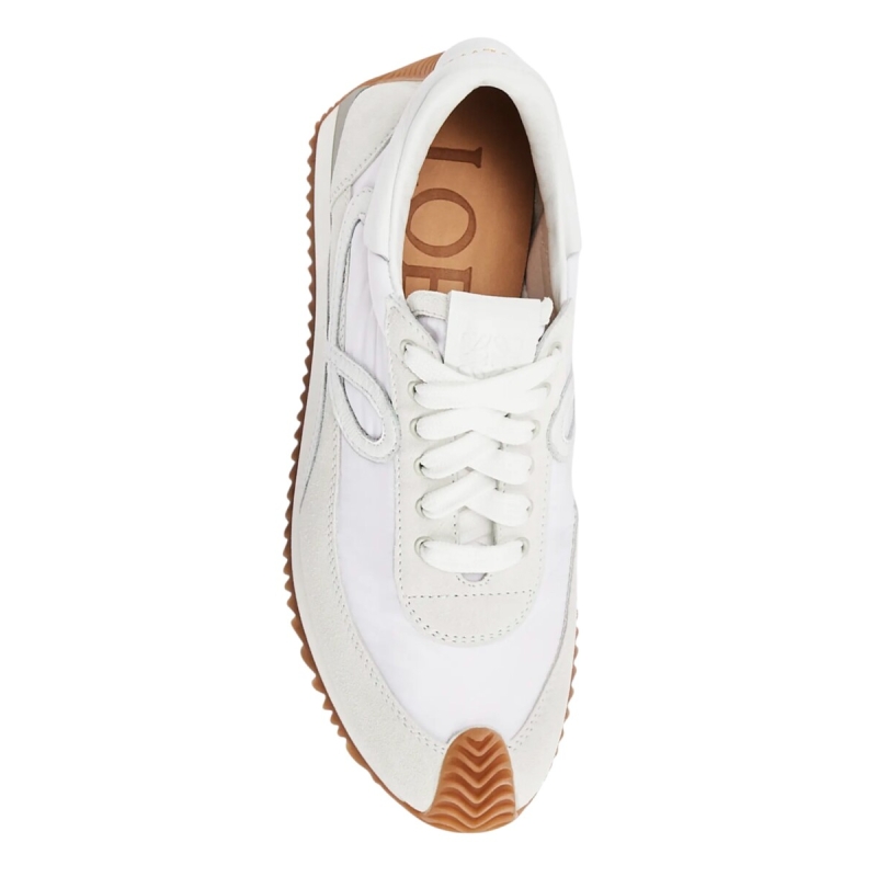 Loewe Flow Runner Low White Light Grey Gum - Image 3