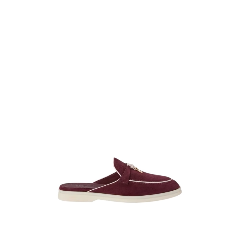 Loro Piana Charms Walk Babouche Loafer Suede Aguaje
