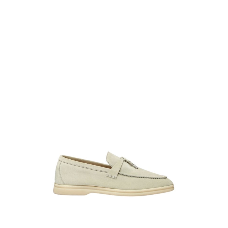 Loro Piana Summer Charms Walk Loafer Suede Deep Ice