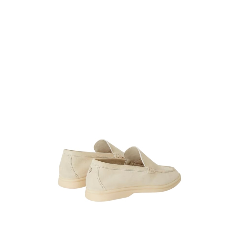 Loro Piana Summer Walk Loafer Suede Nougat - Image 3